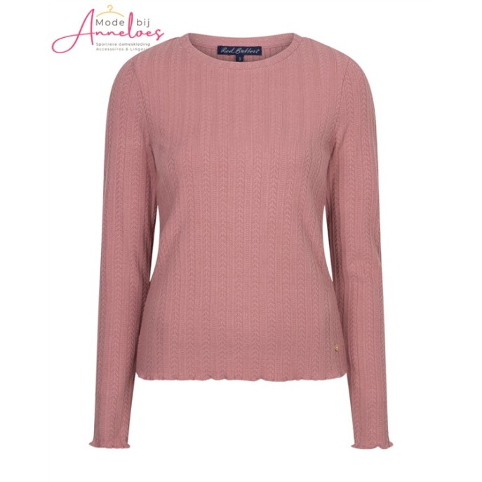 Red Button Shirt Structuur SRB5162 Mauve